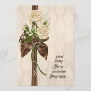 Convites Romântico Rose Bouquet