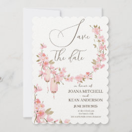 Convites Romântico Save the Date Flor de Rosa