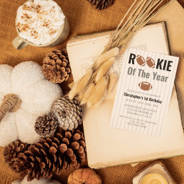 Convites Rookie Do Ano Do primeiro aniversario De Futebol