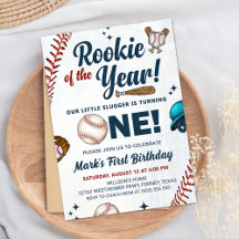 Rookie do Ano do primeiro aniversario do Baseball