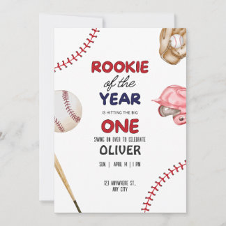 Convites Rookie do Ano Festa de Crianças