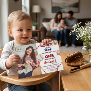 Convites Rookie Do Ano Que O Beisebol Teve primeiro anivers