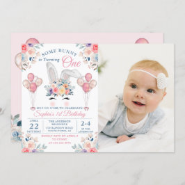 Convites Rosa Algumas Fotografias De primeiro aniversario D