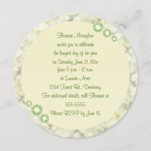 Convites Rosa Amarela em Brambles Summer Solstce Litha