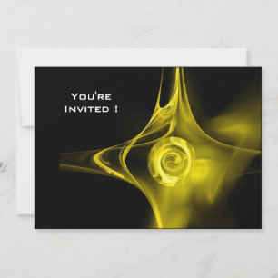 Convites ROSA amarelo claro FRACTAL