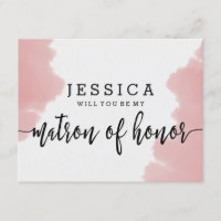 Rosa Aquarela Você Será Minha Dama de Honra