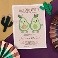 Rosa Avocado Santa Guacamole Chá de fraldas Convit
