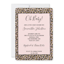 Rosa Bege Dourado Preto Estampa Leopardo