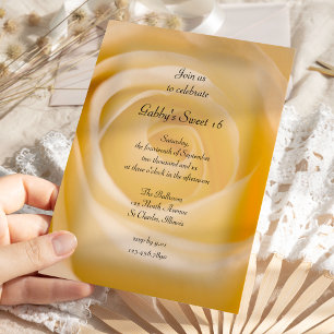 Convites Rosa Branca Doce 16 Festa de aniversário