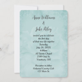 Convites Rosa Casamento Aqua