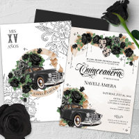 Rosa Chola Lowrider Chicana Quinceanera