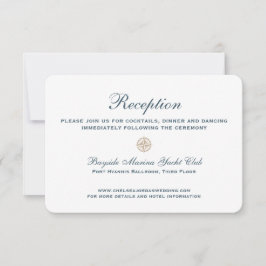 Convites Rosa Clássico Náutico | RECEPÇÃO DE CASAMENTO