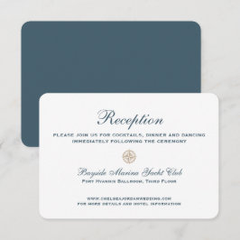 Convites Rosa Clássico Náutico | RECEPÇÃO DE CASAMENTO
