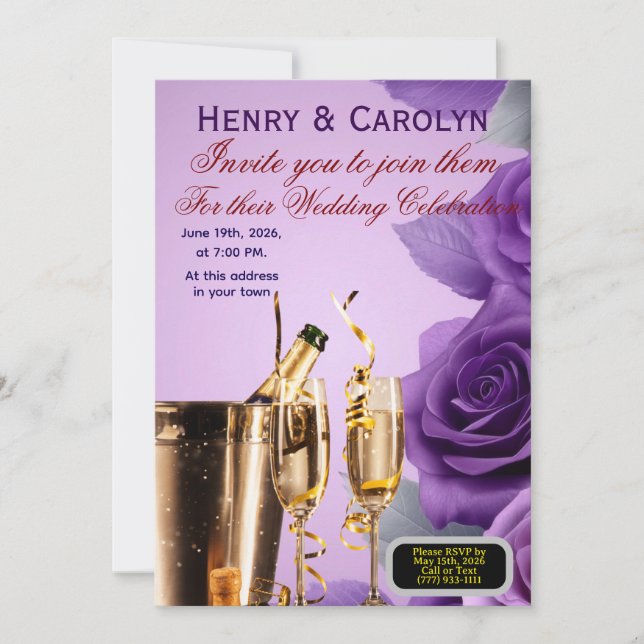 Convites Rosa das Festas (Frente)