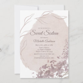 Convites Rosa de Água Doce Moderno 16