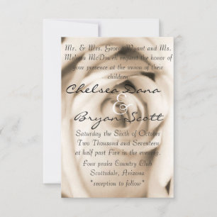 Convites Rosa de baunilha