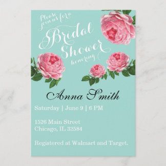 Convites Rosa de Botânica Chique de de de Vintage