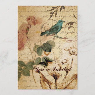 Convites Rosa de Botânica de Paris