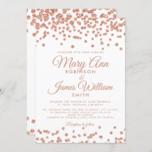 Rosa de Casamento Elegante, Glitter Confetti White