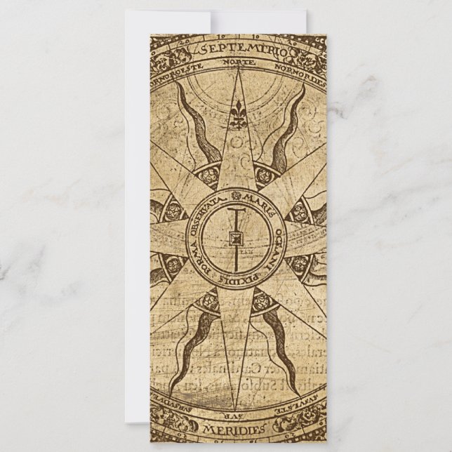 Convites Rosa de Compass Antigo (Frente)