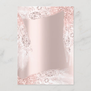 Convites Rosa de de vestir do Chá de panela 16 doce