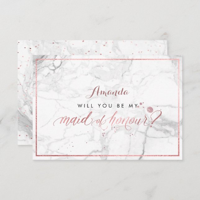 Convites Rosa de Faux PixDezines Dourado Você Madrinha de c (Frente/Verso)