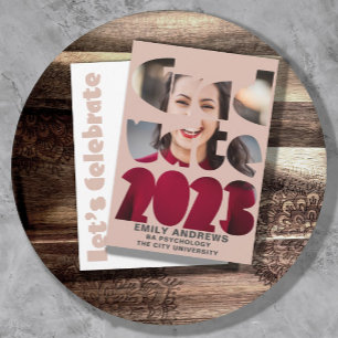 Convites Rosa de Fotografia Simples Mondern