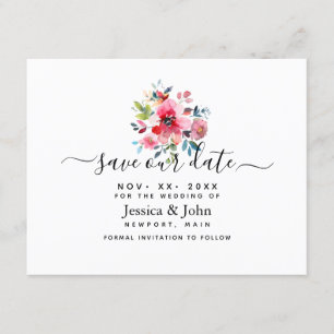 Convites Rosa de Jardim de Água, Salve nossa Data
