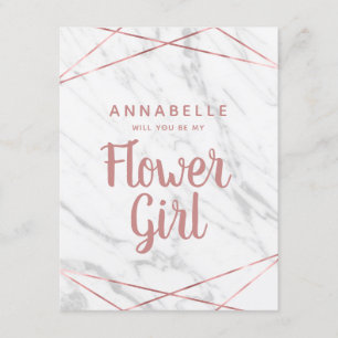 Convites Rosa De Mármore Branco Dourado Você Será Minha Men