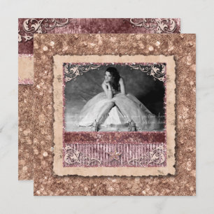 Convites Rosa de Natal do Valedictorian Formando Estrela Do