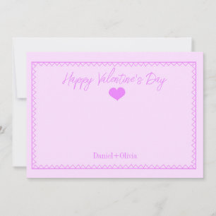 Convites Rosa - Dia de os namorados roxo