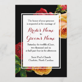 Convites Rosa do Casamento Romântico Boêmico Personalizado