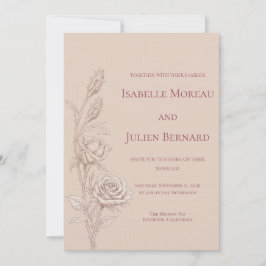 Convites Rosa do Deserto – Casamento Dune & Bloom