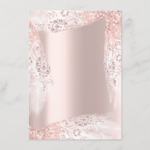 Convites Rosa do vestido do chá de panela do doce o 16o