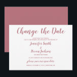 Convites Rosa Dourada Alteração de Planos de Data Adiada Ca<br><div class="desc">design moderno e elegante imprimiu Rosa Dourada alteração de planos de data Adiou o convite para anúncio de casamento que pode ser personalizado com seu texto. Clique no botão "Personalizar" e use a ferramenta design para modificar este modelo. Veja na loja de Design de arte gráfica outros produtos que combinam...</div>