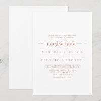 Rosa Dourada Calliografia Nuestra Boda Wedding