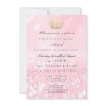 Rosa Dourada Glitter Crown Real Glitter 16º Bridal