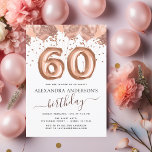 Convites Rosa Dourado Balões 60ª Festa de aniversário<br><div class="desc">Sessenta (60º) Sessenta Festas de aniversário - Balões Dourados e Convite de aniversário Confetti. Este é o Convite Aniversário perfeito para uma Rosa moderna Dourada e brilhante Festa de aniversário Brilhante Rosa Brilhante Girly. Entre em contato com o designer para encontrar itens personalizados correspondentes.</div>