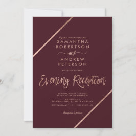 Convites Rosa dourado - dia do casamento