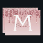 Convites Rosa Dourado Glitter Quinceanera Salve a Data<br><div class="desc">Rosa Dourado Sparkle e Glitter Quinceanera Monographic Name e Initial Save the Date 15 Convite de aniversário. Este convite é perfeito para a Celebração de Glitter Quinceanera,  Rosa Dourada Sparkle,  que quer comemorar em Rosa Rosa Rosa Rosa Dourada.</div>