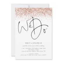 Rosa Dourado Lantejoulas Nós Fazemos QR Casamento