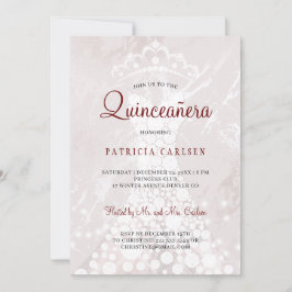 Convites Rosa dourado rubor rosa moderno elegante quinceane