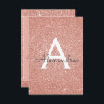 Convites Rosa Dourado Sparkle Glitter Doce Dezesseis Aniver<br><div class="desc">Rosa Dourado Sparkle Glitter Doce Dezesseis Monogramas Nome e Convite de aniversário Inicial. Este convite é perfeito para a Festa de aniversário Rosa Dourada Sparkle Glitter Sweet 16 que está a tentar comemorar em Rosa Rosa Rosa Rosa Rosa Dourada.</div>