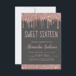 Convites Rosa Dourado Sparkle Glitter Doce Dezesseis Aniver<br><div class="desc">Cor-de-rosa-pincelado - Cinza Dourada e carvão com Rosa cintilante gotejando brilhante Convite de aniversário 16 . Este é o perfeito 16 anos de Aniversário convite para um Rosa moderno Dourado e brilhante Festa de aniversário brilhante brilhante brilhante brilhante brilhante brilhante. Entre em contato com o designer para encontrar itens personalizados...</div>
