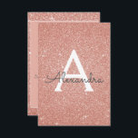 Convites Rosa Dourado Sparkle Glitter Party<br><div class="desc">Rosa Dourado Sparkle Glitter Girly Festa de aniversário Nome do Monograma e Convite de festas inicial. Este convite de 40 anos é perfeito para o Rosa Dourado Sparkle Glitter Girly Party,  que quer comemorar em Rosa Rosa Rosa Dourada.</div>