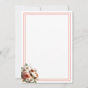 Convites Rosa e Aliança de Casamento