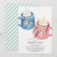 Rosa e Azul, Chocolate Quente Mugs Gênero Revelaçã