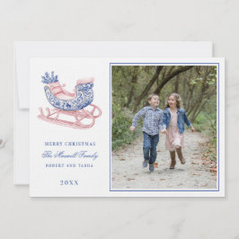 Convites Rosa e Azul, Damask Sleigh do Grande Milênio