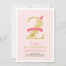 Rosa e Dourado | Festa de segundo aniversário