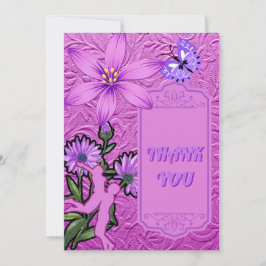 Convites Rosa e Violeta Obrigado Casamento Islâmico